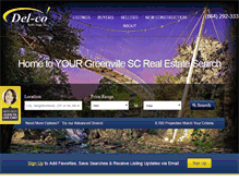 Tablet Screenshot of delcorealty.com